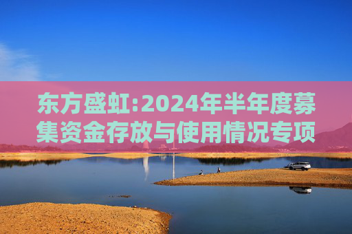 东方盛虹:2024年半年度募集资金存放与使用情况专项报告