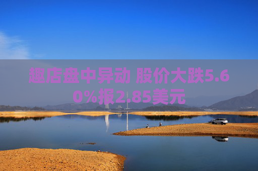 趣店盘中异动 股价大跌5.60%报2.85美元