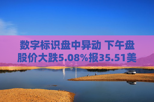 数字标识盘中异动 下午盘股价大跌5.08%报35.51美元