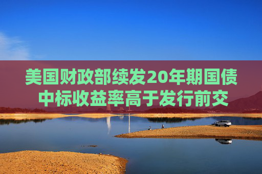 美国财政部续发20年期国债 中标收益率高于发行前交易水平