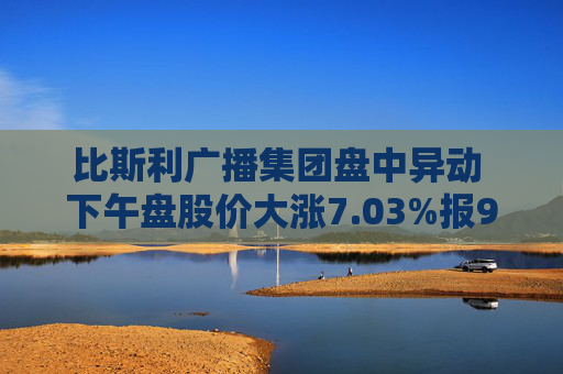 比斯利广播集团盘中异动 下午盘股价大涨7.03%报9.22美元