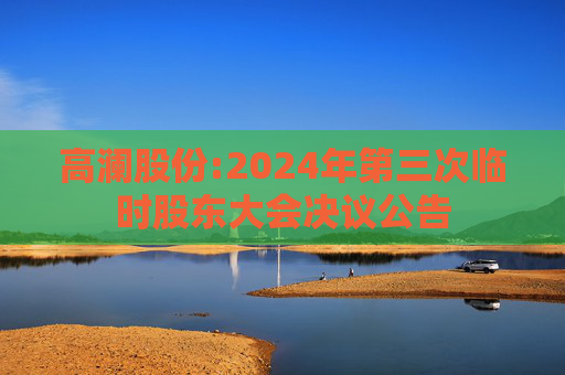 高澜股份:2024年第三次临时股东大会决议公告