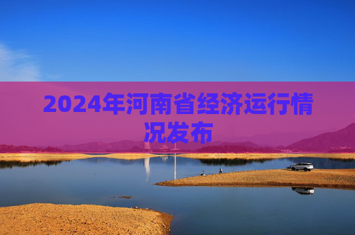 2024年河南省经济运行情况发布