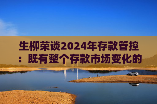 生柳荣谈2024年存款管控：既有整个存款市场变化的趋势，也有建行精细化管理付出的努力