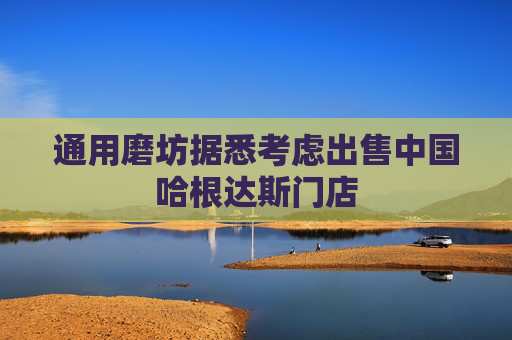 通用磨坊据悉考虑出售中国哈根达斯门店