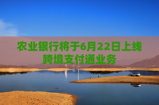 农业银行将于6月22日上线跨境支付通业务