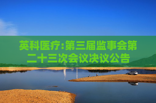 英科医疗:第三届监事会第二十三次会议决议公告