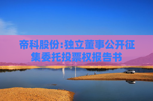 帝科股份:独立董事公开征集委托投票权报告书