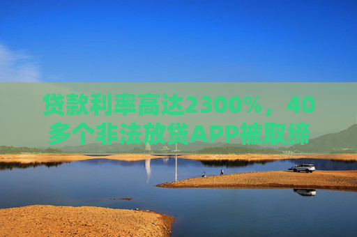贷款利率高达2300%,40多个非法放贷APP被取缔